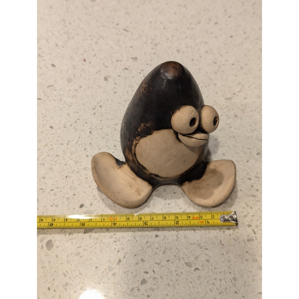 Vtg John Hughes Grogg Penguin Figurine Studio Pottery Sculpture Ceramic Wales - Picture 11 of 12